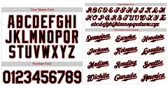 White Black Red Hook Stripe Baseball Jersey 3