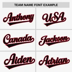 White Black-Red Raglan Sleeves Pullover Baseball Jersey 3