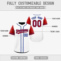 White Black Reversible Raglan Baseball Jersey 3
