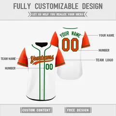 White Black Reversible Raglan Baseball Jersey 3