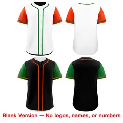 White Black Reversible Raglan Baseball Jersey 9