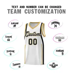White Black Ribbon Pattern Basketball Kits 4