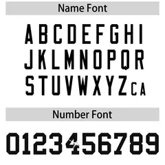 White Black Sequin Lettering Football Jersey 4