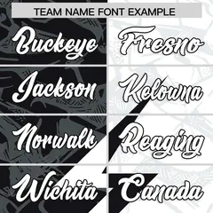 White Black Split Lightning Pattern Football Jersey 3