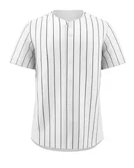 White Black Stripe Authentic Fashion Baseball Jersey For Men 1
