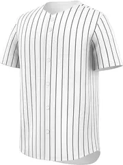 White Black Stripe Authentic Fashion Baseball Jersey For Men 2