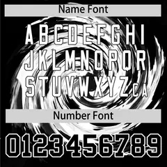 White Black Swirl Graffiti Pattern Authentic Baseball Jersey 4