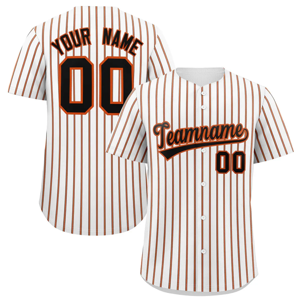 White Black Tricolor Stripe Fashion Baseball Jersey