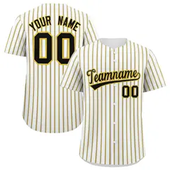 White Black Tricolor Stripe Fashion Baseball Jersey 1