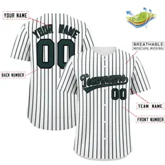White Black Tricolor Stripe Fashion Baseball Jersey 2
