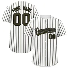 White Black Tricolor Stripe Fashion Baseball Jersey 1