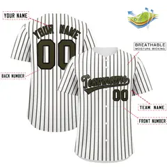 White Black Tricolor Stripe Fashion Baseball Jersey 2