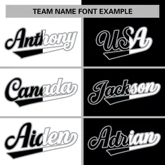 White Black Two Tone Split Full-Snap Varsity Letterman Jacket 5