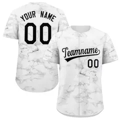 White Black-White Graffiti Authentic Baseball Jersey