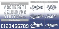 White Blue Gradient Fashion Baseball Jersey 3