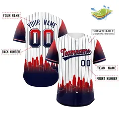 White Boston City Silhouette Authentic Baseball Jersey 2