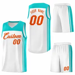 White Bright Green Classic Sets Basketball Jersey 6