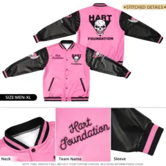 White Brown Gold Raglan Varsity Full-Snap Leather Sleeves Letterman Jacket 5