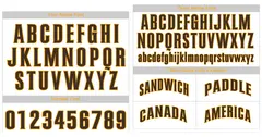White Brown-Gold Stripe Fashion Baseball Jersey 3
