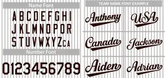 White Brown Stripe Fashion Authentic Baseball Jersey 3