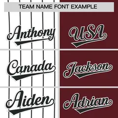 White Burgundy Split Authentic Fashion Baseball Jersey 3