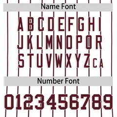 White Burgundy Stripe Authentic Fashion Baseball Jersey 4