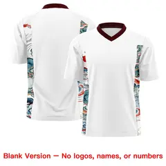 White Burgundy Ukiyo-e Auspicious Clouds Graffiti Football Jersey 7