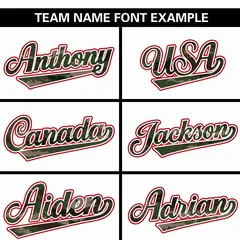 White Camo Font Authentic Baseball Jersey 3