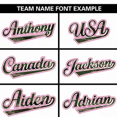 White Camo Font Authentic Baseball Jersey 3