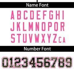 White Camo Font Authentic Baseball Jersey 4