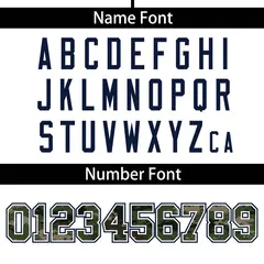 White Camo Font Authentic Baseball Jersey 4