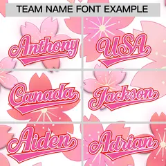 White Cherry Blossom Graffiti Baseball Jersey 3
