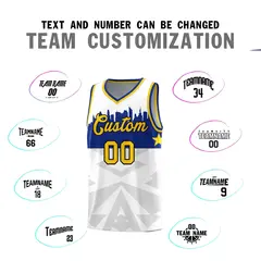 White City Silhouette Pattern Basketball Jersey Uniform 4