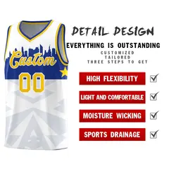 White City Silhouette Pattern Basketball Jersey Uniform 2