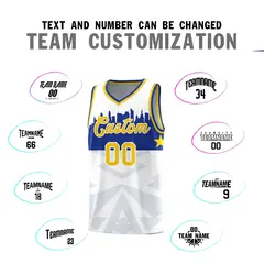 White City Silhouette Pattern Basketball Jersey Uniform 4