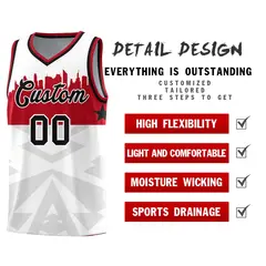 White City Silhouette Pattern Basketball Jersey Uniform 2
