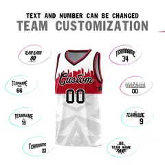 White City Silhouette Pattern Basketball Jersey Uniform 4