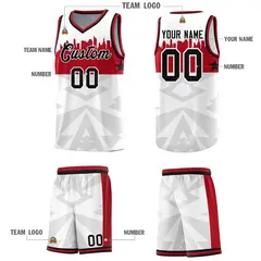 White City Silhouette Pattern Basketball Jersey Uniform 5
