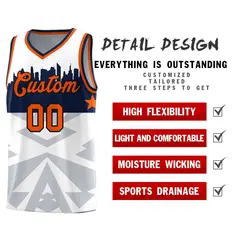 White City Silhouette Pattern Basketball Jersey Uniform 2