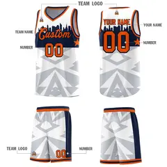 White City Silhouette Pattern Basketball Jersey Uniform 5