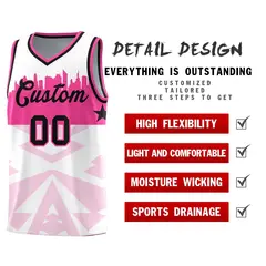 White City Silhouette Pattern Basketball Jersey Uniform 2