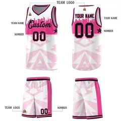 White City Silhouette Pattern Basketball Jersey Uniform 5