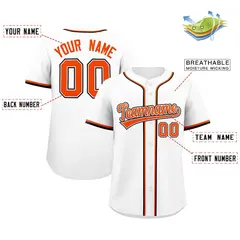 White Classic Authentic Baseball Jersey 2