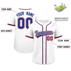 White Classic Authentic Baseball Jersey 2