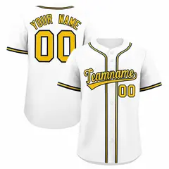 White Classic Authentic Baseball Jersey 1