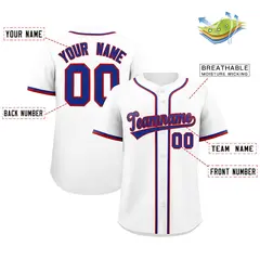 White Classic Authentic Baseball Jersey 2