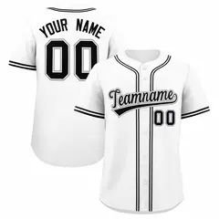 White Classic Authentic Baseball Jersey 1