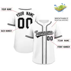 White Classic Authentic Baseball Jersey 2