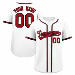 White Classic Authentic Baseball Jersey 1