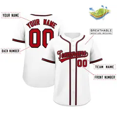 White Classic Authentic Baseball Jersey 2